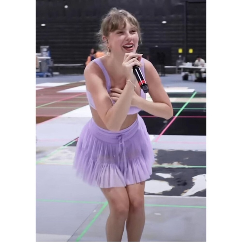 POPFLEX Lavender Mini Skirt